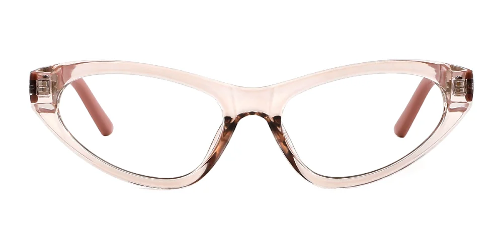 Pink Oval Simple Custom Engraving Eyeglasses