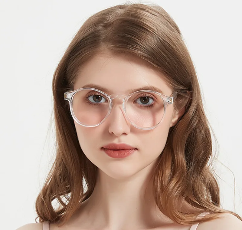 Clear round eyeglasses discount