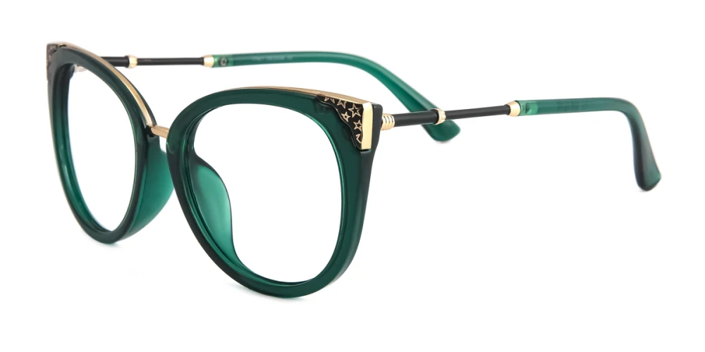 Dalton cat eye hot sale dark green glasses