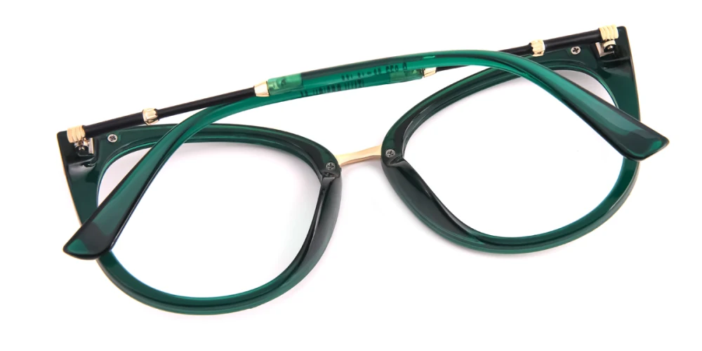 Dalton cat eye hot sale dark green glasses