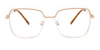 0510 rebecca Rectangle orange glasses