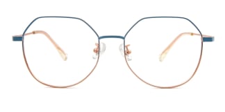 102076 Reina Geometric blue glasses
