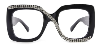 10690 Infinity Rectangle black glasses