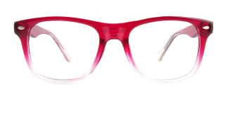 123 Amiel Rectangle red glasses