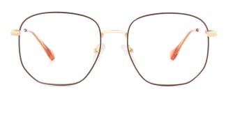 1761 Eleannore Geometric brown glasses