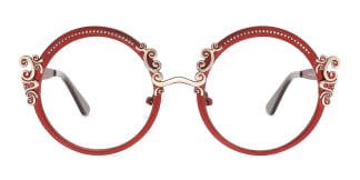 18028 Aphrodite Round red glasses