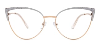 18062 Megara Cateye white glasses