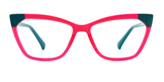 2040 Kaye Cateye red glasses