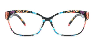 2063-1 Fatima Rectangle floral glasses