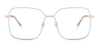 2068 Abu Rectangle pink glasses