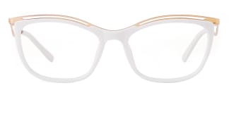 2071 Amaya Cateye white glasses