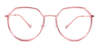 21010 Lauren Geometric pink glasses