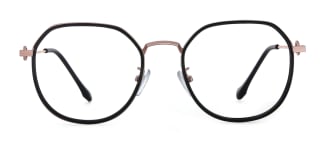 2478 Angelita Geometric black glasses