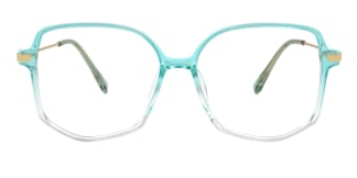 30016 Quilla Rectangle green glasses
