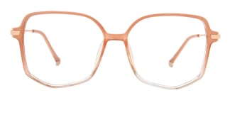 30016 Quilla Rectangle orange glasses