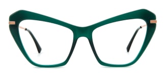 35003 Queenetta Cateye green glasses