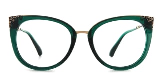 377 Ladonna Cateye green glasses