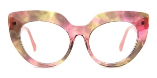 39033 Yesica Cateye floral glasses