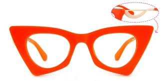 42015 Antonina Cateye orange glasses