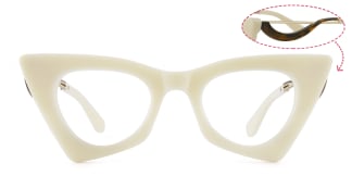 42015 Antonina Cateye yellow glasses