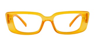 4382 Bess Rectangle orange glasses