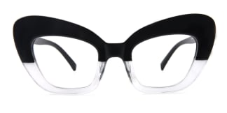 487 Mele Cateye black glasses
