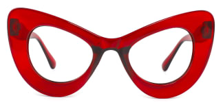 5141 Ruby Cateye red glasses