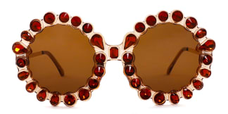 5735 Welss Round brown glasses