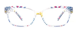 5831-1 Katy Rectangle floral glasses