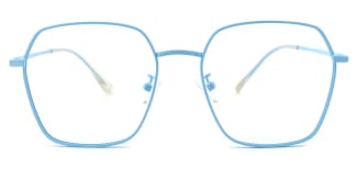 60227 Ann Geometric blue glasses