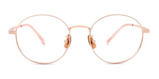 78505 Leanne Round gold glasses