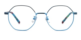 80018 Annamarie Geometric blue glasses