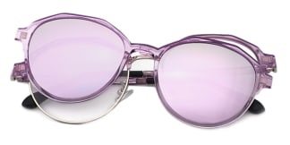 8029 Beads Geometric purple glasses