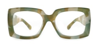 8137 Xaria Rectangle green glasses