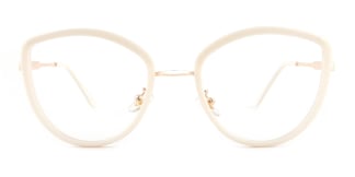 86041 Eileen Cateye white glasses
