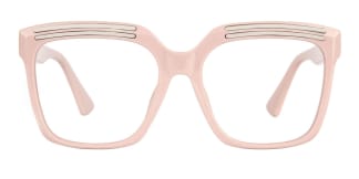 90851 Lillian Rectangle pink glasses