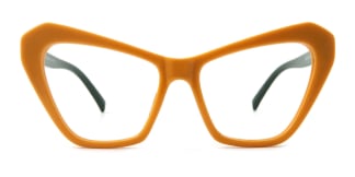 91010 Nero Cateye yellow glasses