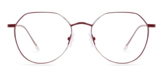 9143 Cain Geometric red glasses