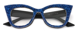 95049 Gerlisa Cateye blue glasses