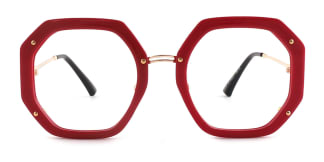 95243 Shanna Geometric red glasses