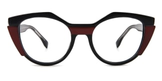 95374 Nickole Cateye black glasses