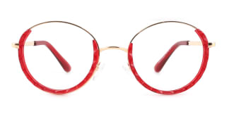 95574 Kamaria Round red glasses