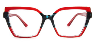 95931 Nancey Cateye red glasses