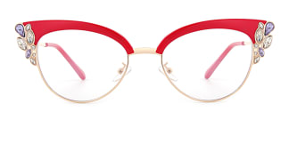 97329 Moana Cateye red glasses