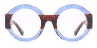 97558 Rozz Round blue glasses