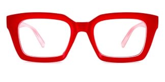 97562 Renee Rectangle red glasses