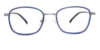 98010 Aman Rectangle blue glasses