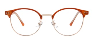 98317 Oldwina Rectangle,Oval orange glasses
