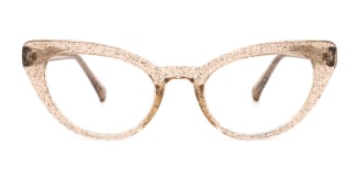 A-2012 Lexie Cateye brown glasses