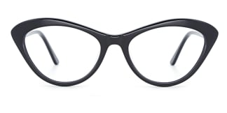 A02 Joana Cateye black glasses